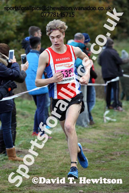 Mens under-17s, 2016 National Cross Country Relays, Berry Hill Park, Mansfield. Photo: David T. Hewitson/Sports for All Pics